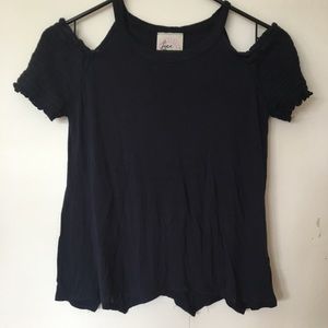 navy blue shirt